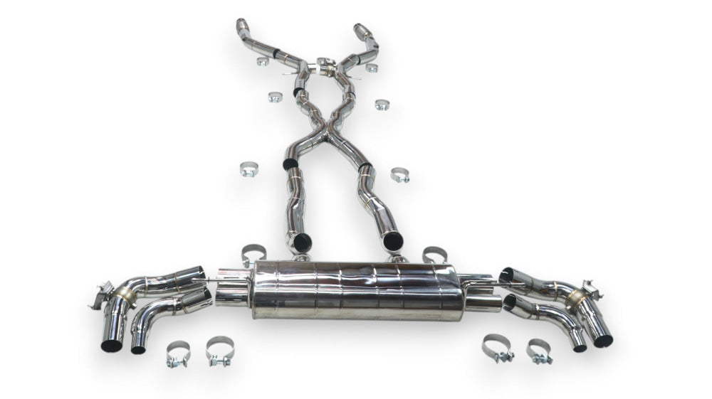 2020+ Mercedes GLE63 AMG Valved Sport Exhaust System | W167 Stainless Steel Exhaust / Chrome Tips Exhausts