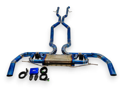 2016-2019 Mercedes Gle 63 Amg Valved Sport Exhaust System | W166 Titanium / Chrome Tips