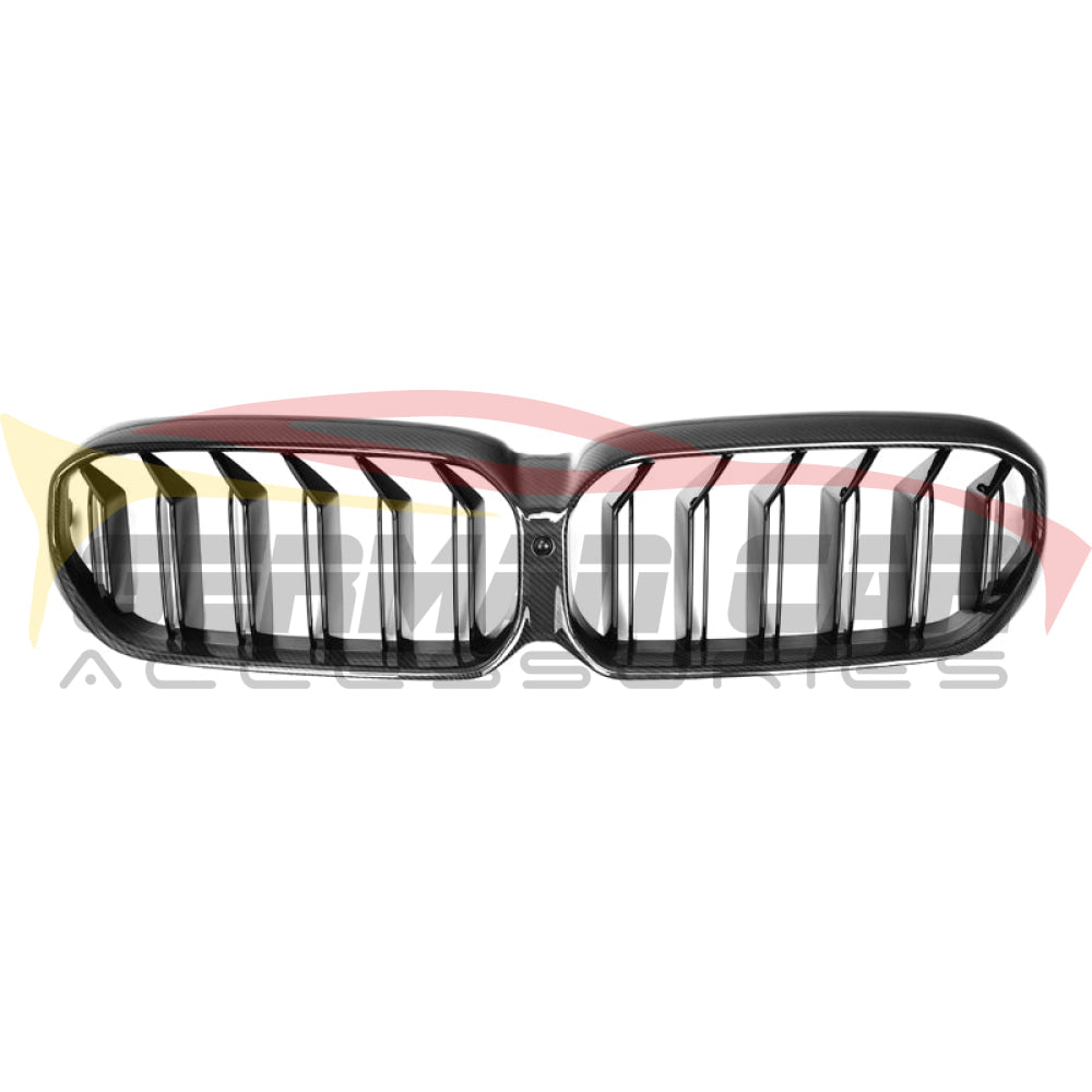 2021+ Bmw 5-Series/m5 Dual Slat Kidney Grilles | G30/f90 Lci Carbon Fiber