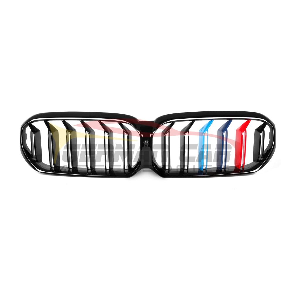 2021+ Bmw 5-Series/m5 Dual Slat Kidney Grilles | G30/f90 Lci Gloss Black With M Stripe