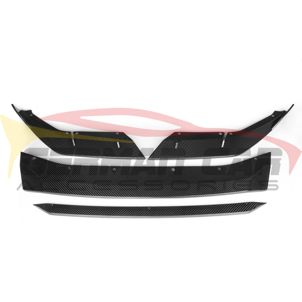 2021+ Bmw M5 Carbon Fiber Mt Style 4 Piece Front Lip | F90 Lci