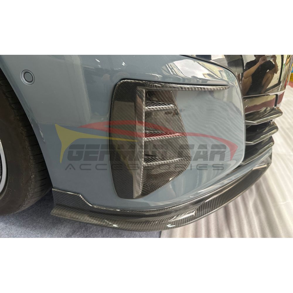 2021-2024 Audi E-Tron GT Carbon Fiber Front Bumper Splitters | E-Tron GT - Additional Accessories