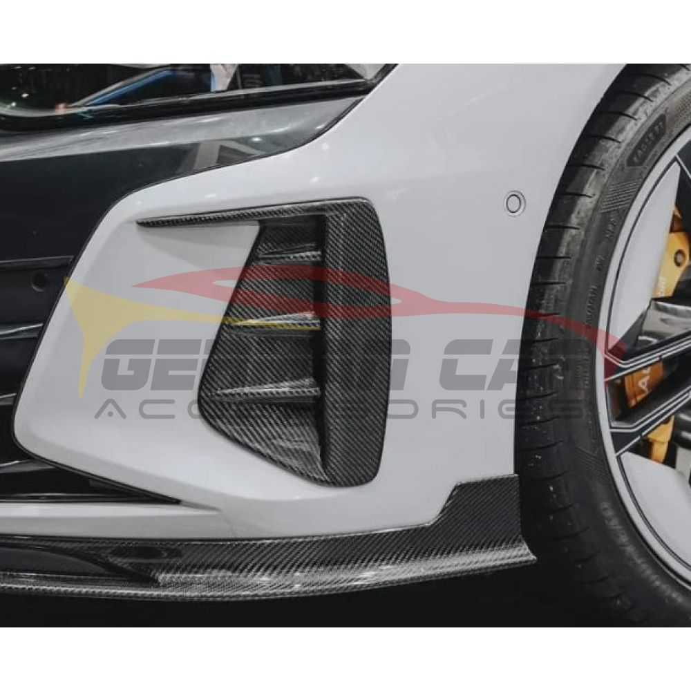 2021-2024 Audi E-Tron GT Carbon Fiber Front Bumper Splitters | E-Tron GT - Additional Accessories