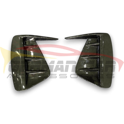 2021-2024 Audi E-Tron GT Carbon Fiber Front Bumper Splitters | E-Tron GT - Additional Accessories