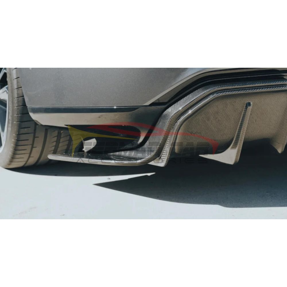 2021-2024 Audi E-Tron GT Carbon Fiber Rear Diffuser | E-Tron GT - Rear Diffusers