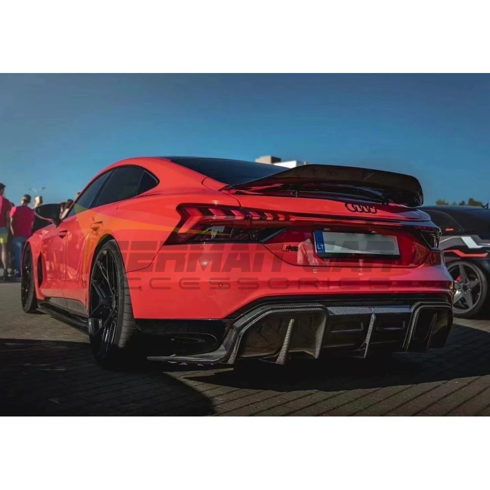 2021-2024 Audi E-Tron GT Carbon Fiber Rear Diffuser | E-Tron GT - Rear Diffusers