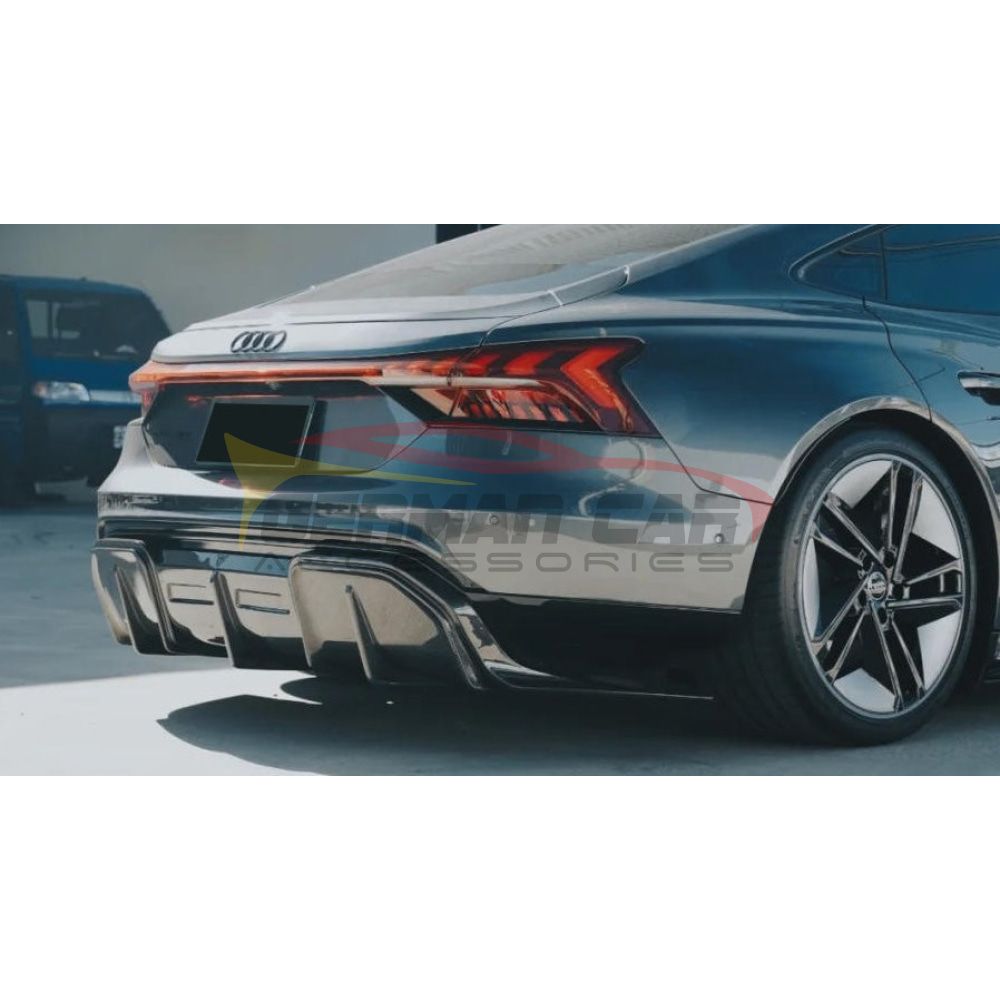 2021-2024 Audi E-Tron GT Carbon Fiber Rear Diffuser | E-Tron GT - Rear Diffusers