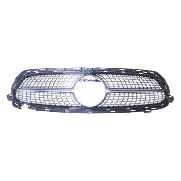 2021-2024 Mercedes-Benz E-Class Diamond Style Front Grille | W213 Facelift - Chrome Silver - Front Grilles
