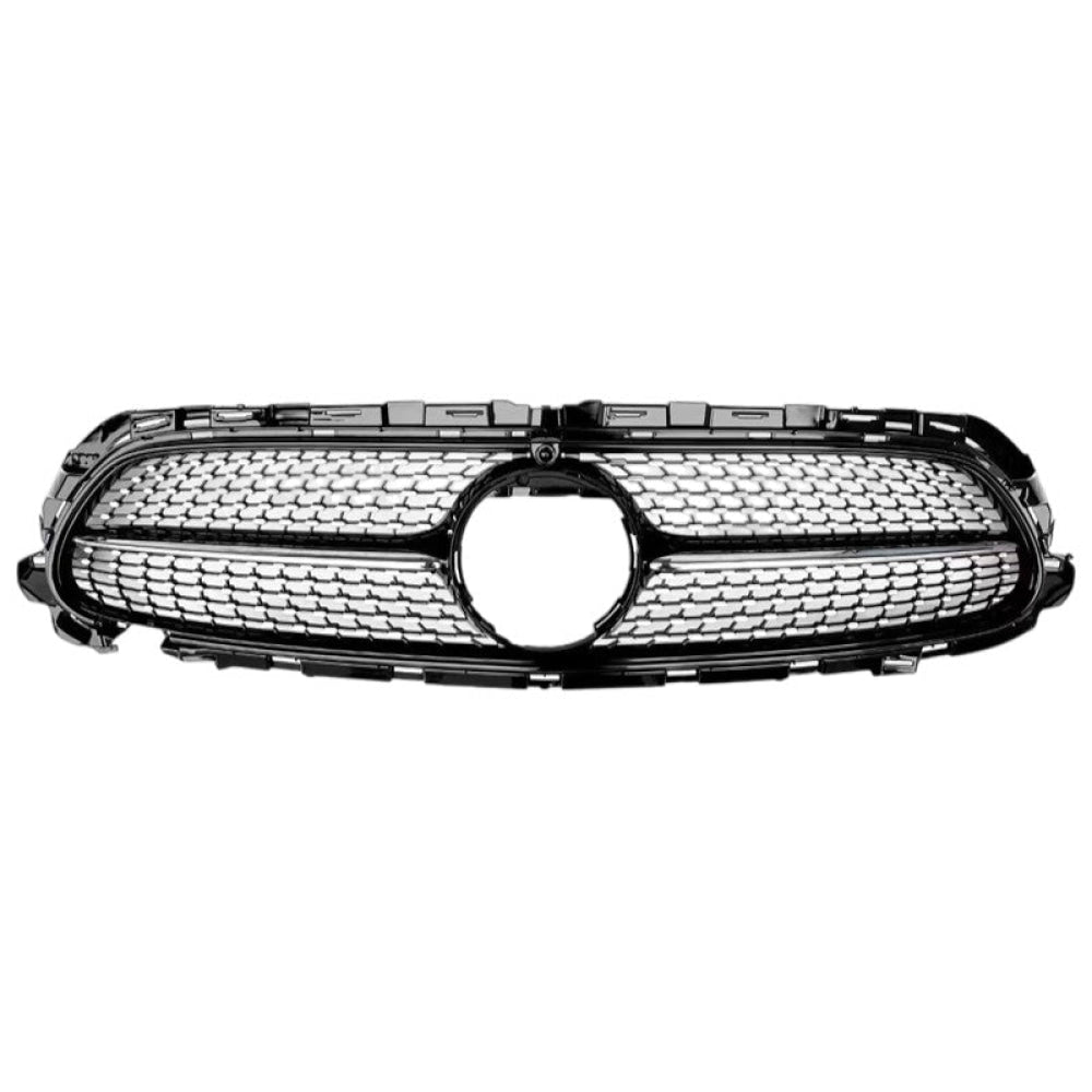 2021-2024 Mercedes-Benz E-Class Diamond Style Front Grille | W213 Facelift - Gloss Black - Front Grilles