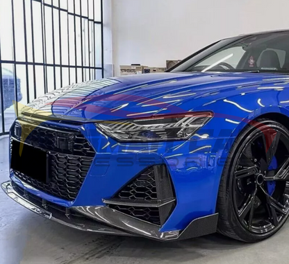 2019+ Audi RS6 Carbon Fiber Front Lip | C8 RS6 - Front Lips/Splitters