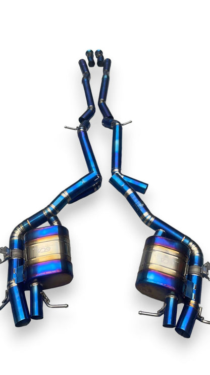 2021 + Mercedes S-Class Valved Sport Exhaust System | W223 Titanium / Chrome Tips