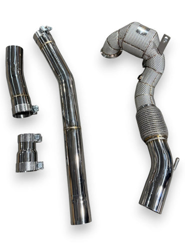 2014-2020 Audi A3/S3 Downpipe | 8V/8V.5 A3/S3 Yes Heat Shield / 200 Cell Euro 6 Sport High Flow Cat Downpipes