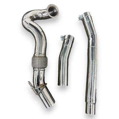 2014-2020 Audi A3/S3 Downpipe | 8V/8V.5 Yes Heat Shield / Racing (No Cat) Front Race Pipes