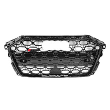 Load image into Gallery viewer, 2021+ Audi Rs3 Honeycomb Grille | 8Y A3/s3 Silver Frame Black Net With Emblem / Chrome
