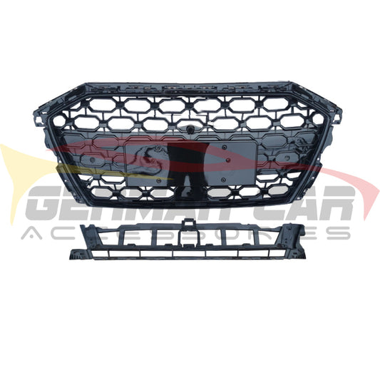 2021 + Audi Rs3 Style Honeycomb Grille | 8Y A3/S3 Black Frame Mesh Front Grilles