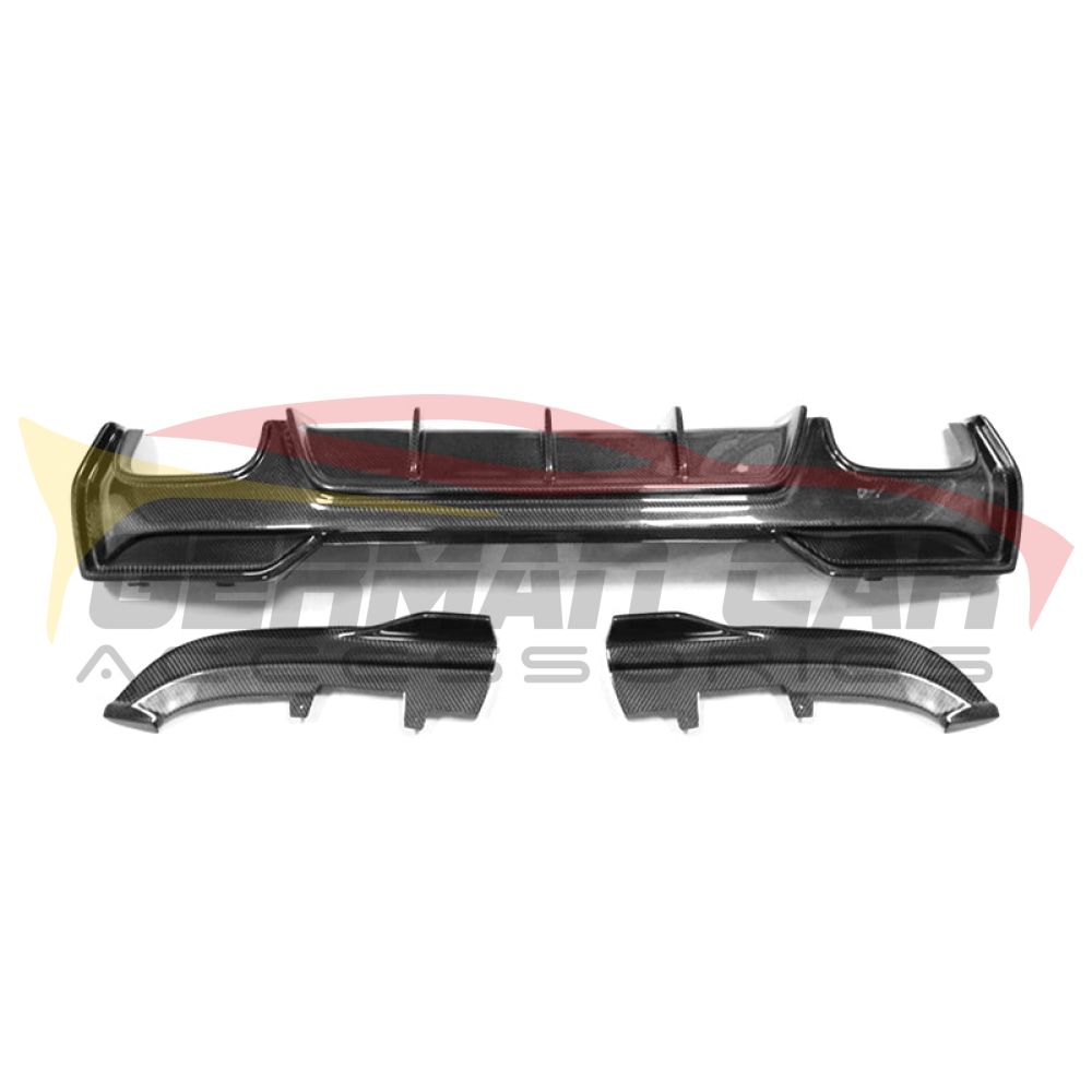 2021+ Bmw 4-Series Carbon Fiber 3D Style 3 Piece Rear Diffuser | G22