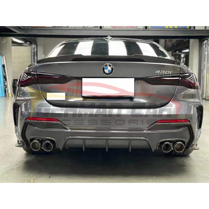 2021+ Bmw 4-Series Carbon Fiber 3D Style 3 Piece Rear Diffuser | G22