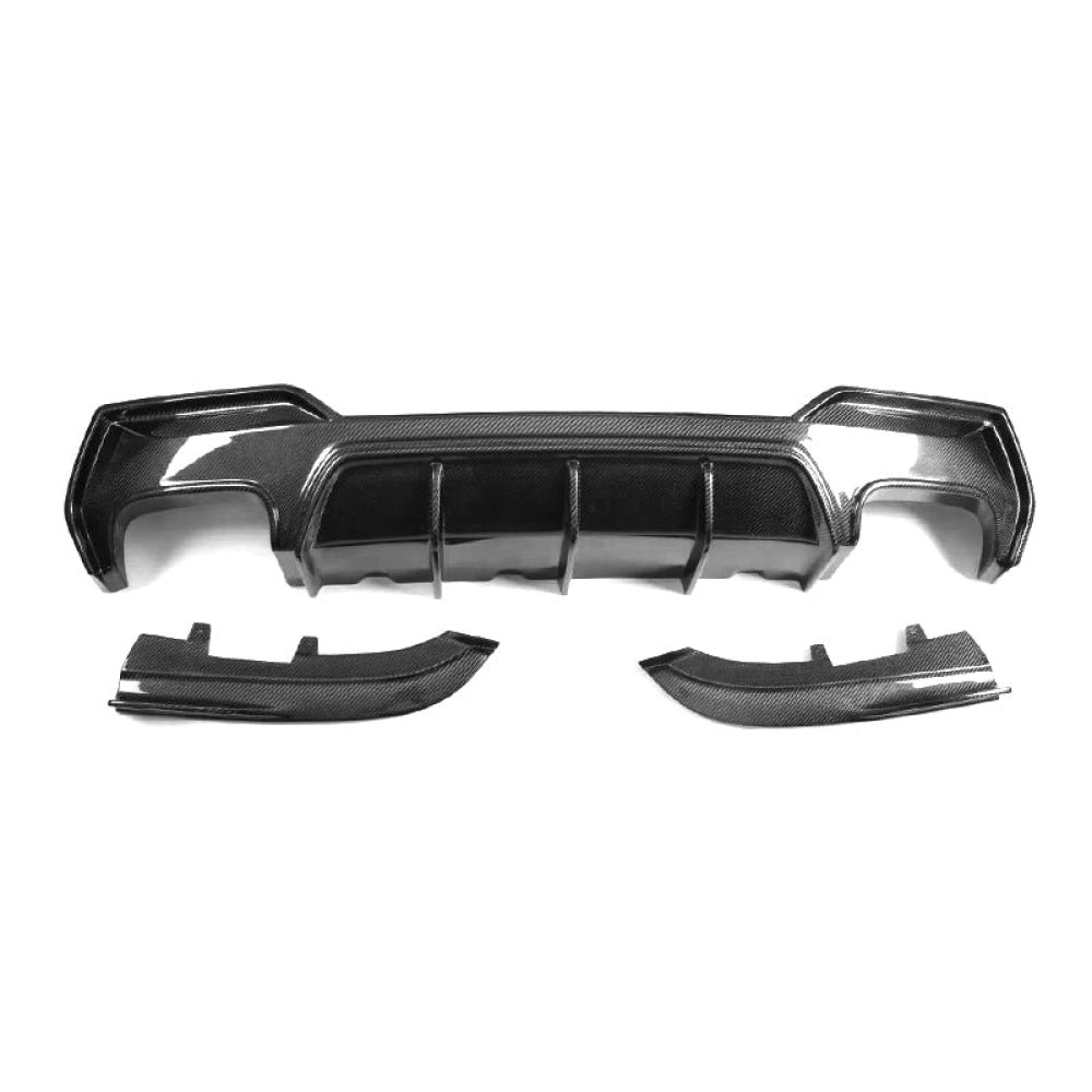 2021+ Bmw 4-Series Carbon Fiber 3D Style 3 Piece Rear Diffuser | G22