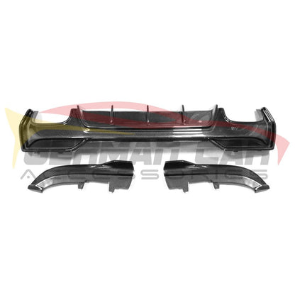 2021+ Bmw 4-Series Carbon Fiber 3D Style 3 Piece Rear Diffuser | G22