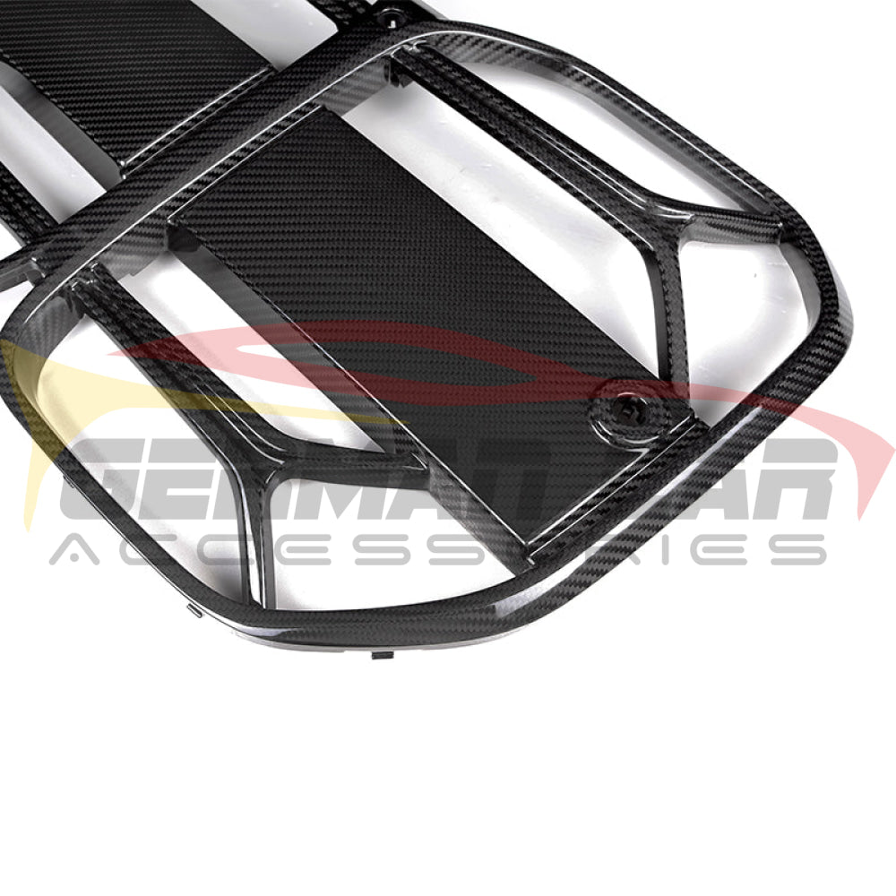 2021+ Bmw 4-Series Carbon Fiber Csl Style Kidney Grilles | G22