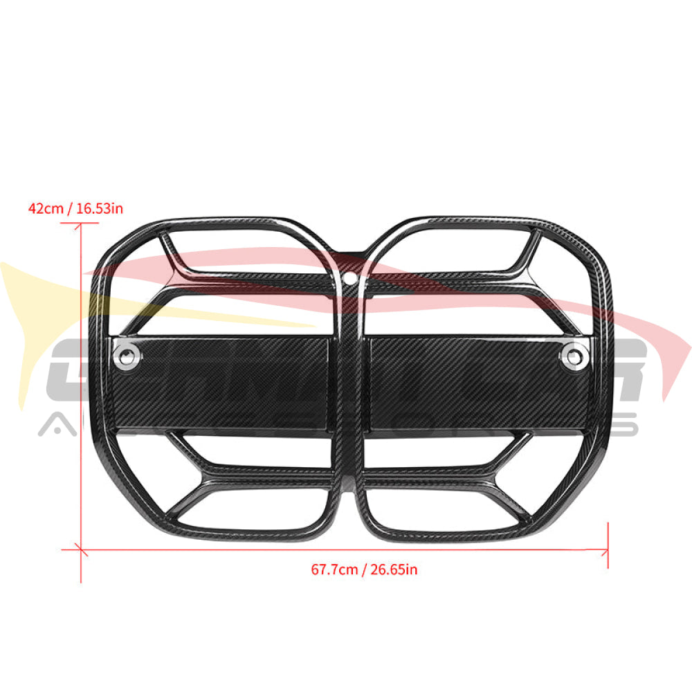 2021+ Bmw 4-Series Carbon Fiber Csl Style Kidney Grilles | G22