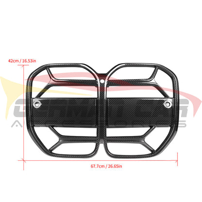 2021+ Bmw 4-Series Carbon Fiber Csl Style Kidney Grilles | G22