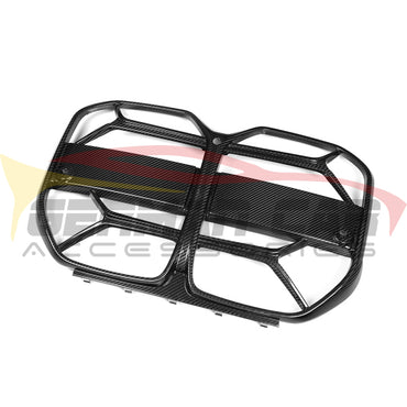 2021+ Bmw 4-Series Carbon Fiber Csl Style Kidney Grilles | G26