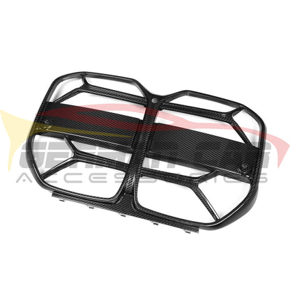 2021+ Bmw 4-Series Carbon Fiber Csl Style Kidney Grilles | G26