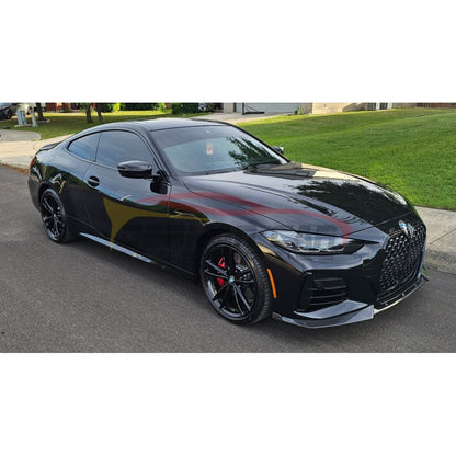 2021 + Bmw 4-Series Carbon Fiber Fd Style 3 Piece Front Lip | G22/G23 Lips/Splitters