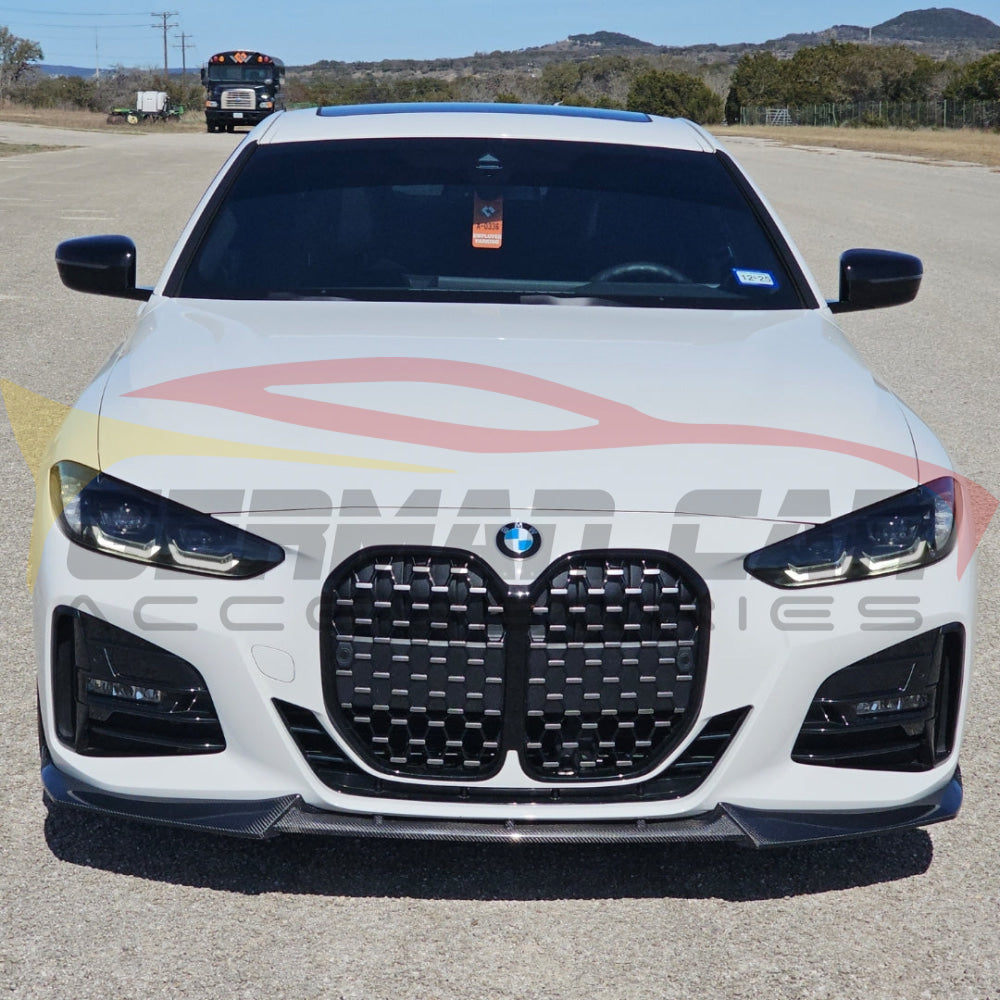 2021 + Bmw 4 - Series Carbon Fiber Fd Style 3 Piece Front Lip | G22/G23 Lips/Splitters