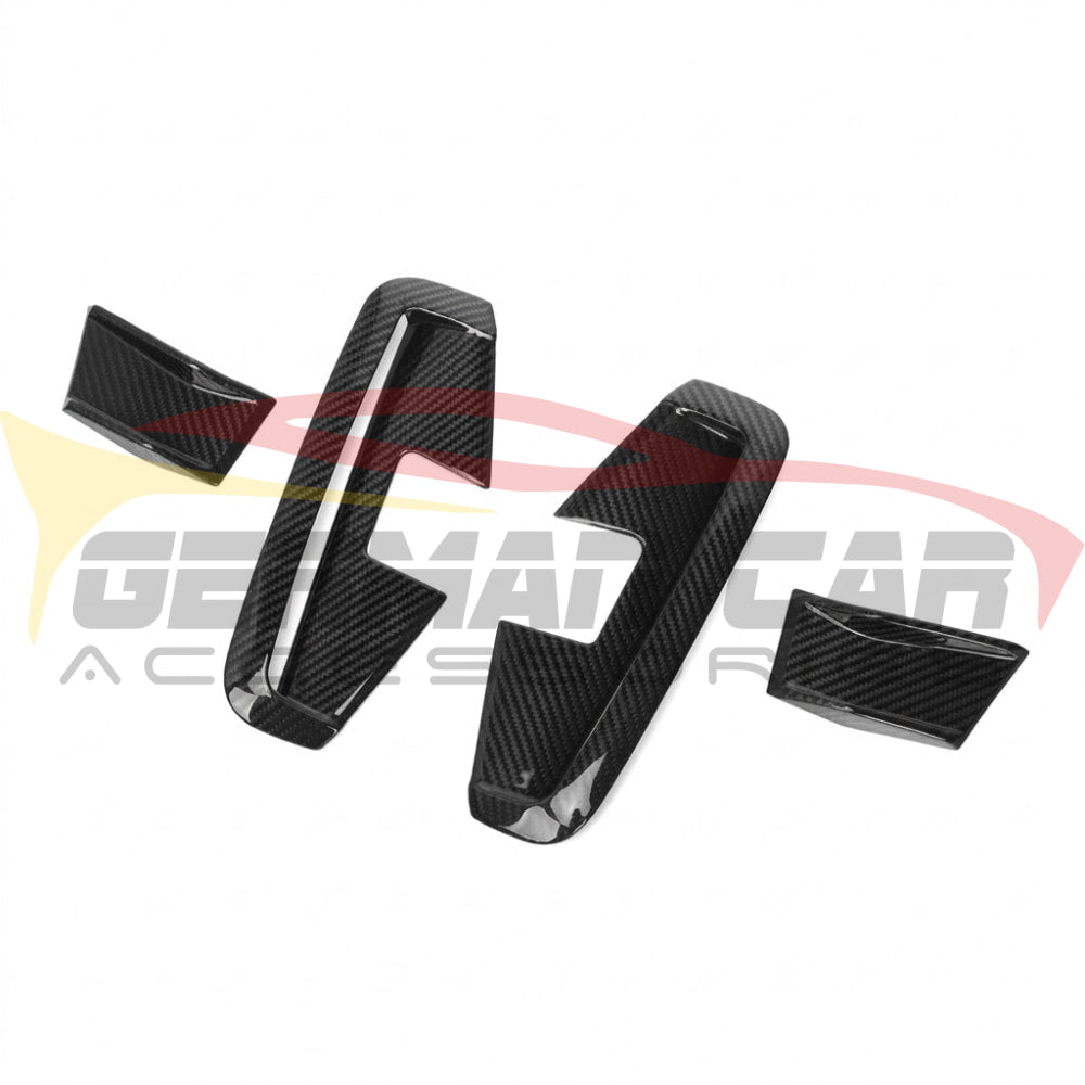 2021-2024 BMW 4-Series Carbon Fiber Front Fog Lamp Canards 4Pcs | G22/G23/G26 - Additional Accessories