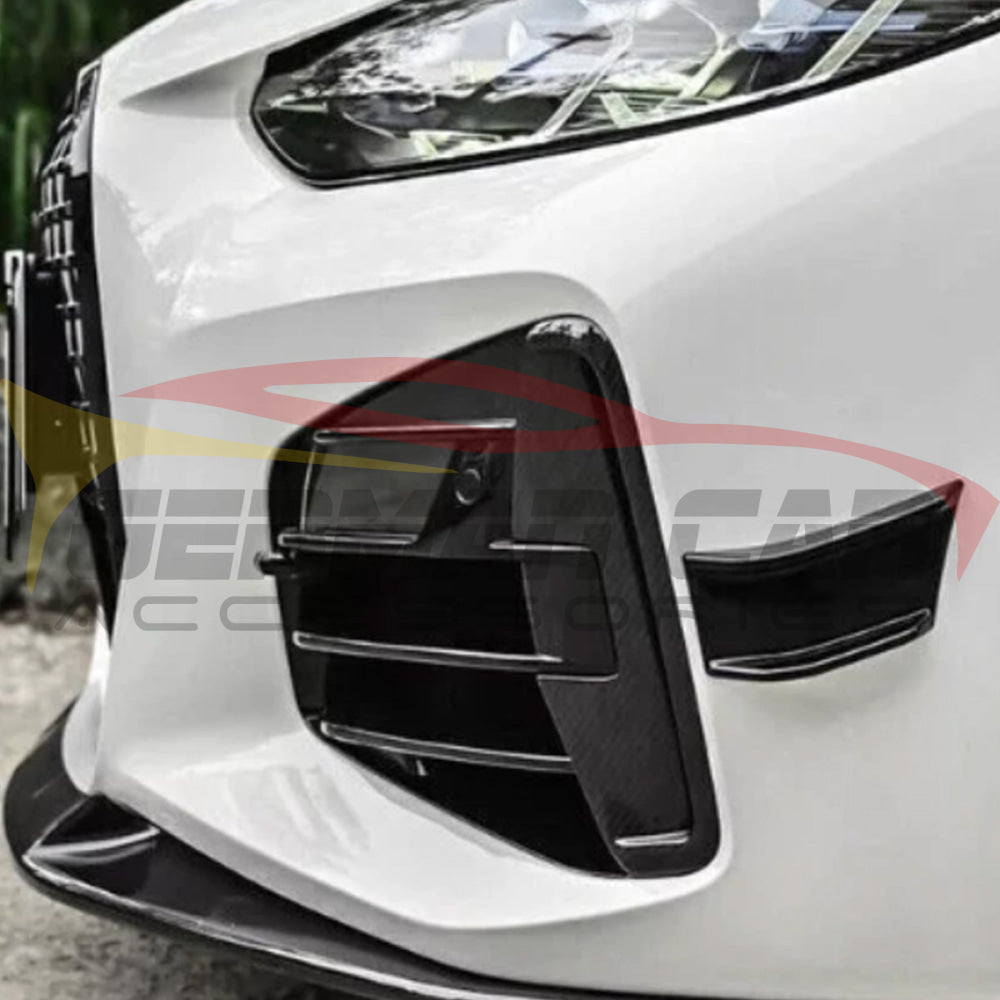 2021-2024 BMW 4-Series Carbon Fiber Front Fog Lamp Canards 4Pcs | G22/G23/G26 - Additional Accessories