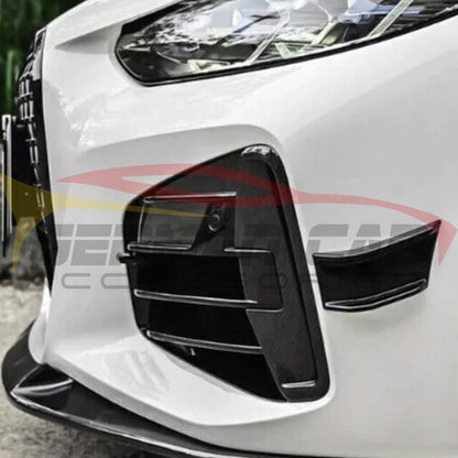 2021-2024 BMW 4-Series Carbon Fiber Front Fog Lamp Canards 4Pcs | G22/G23/G26 - Additional Accessories