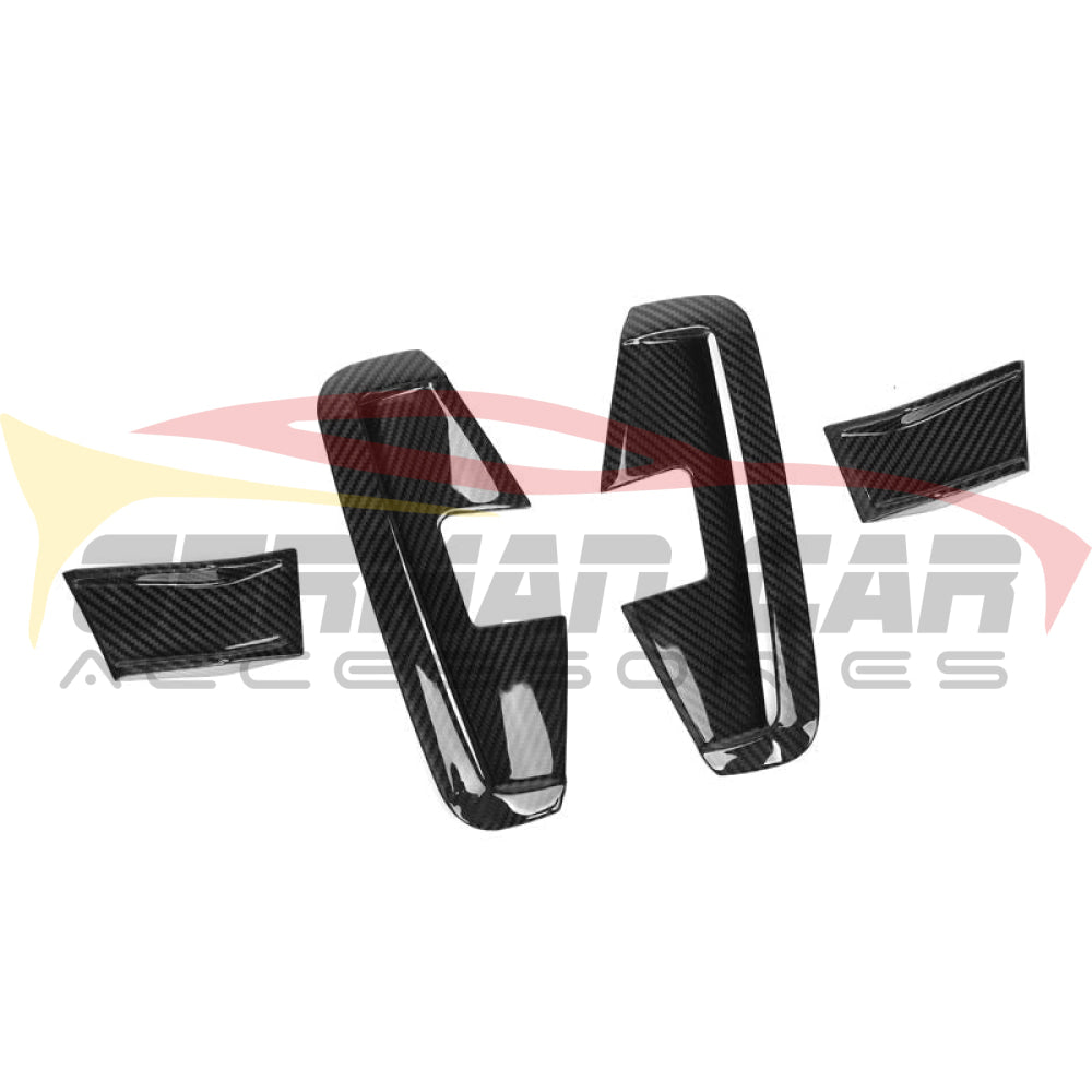 2021-2024 BMW 4-Series Carbon Fiber Front Fog Lamp Canards 4Pcs | G22/G23/G26 - Additional Accessories