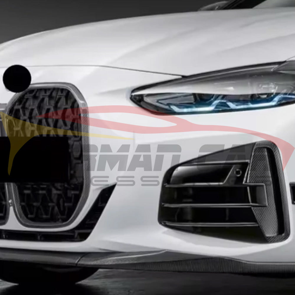 2021-2024 BMW 4-Series Carbon Fiber Front Fog Lamp Canards 4Pcs | G22/G23/G26 - Additional Accessories