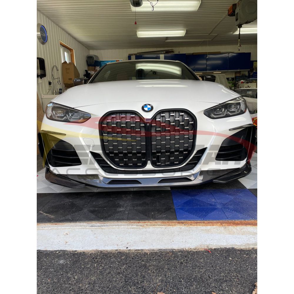 2021 + Bmw 4-Series Carbon Fiber Front Splitters | G22/G23 Lips/Splitters