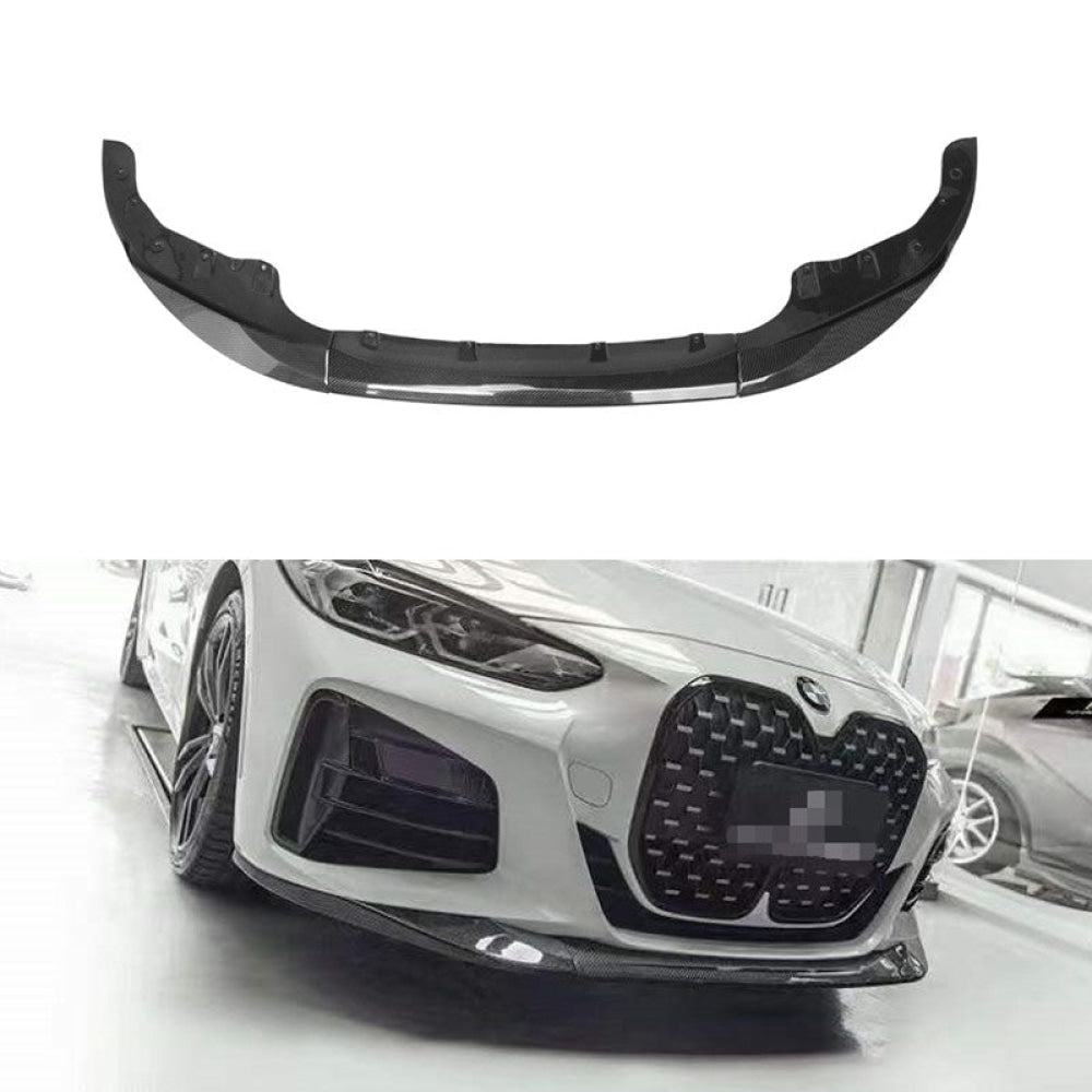 2021+ Bmw 4-Series Carbon Fiber M Performance Style 3 Piece Front Lip | G22