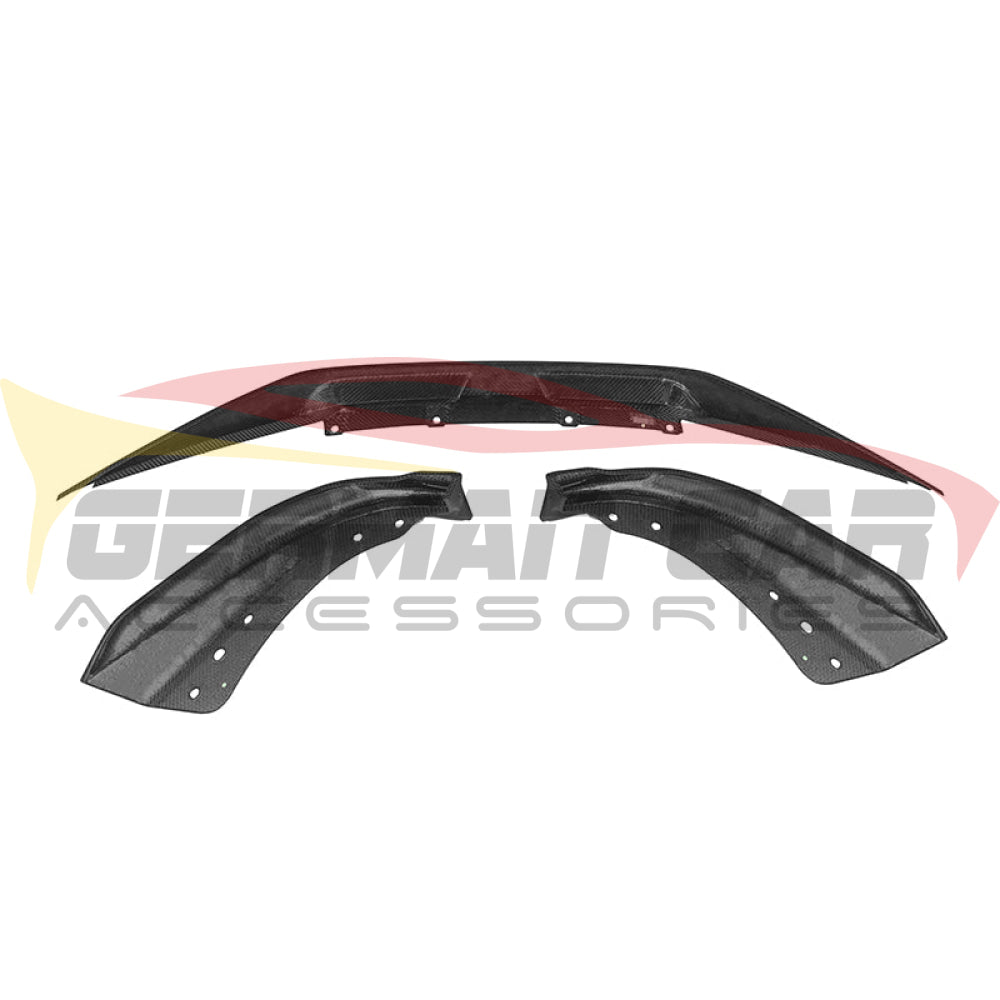 2021+ Bmw 4-Series Carbon Fiber S Style 3 Piece Front Lip | G22/G23 Lips/Splitters