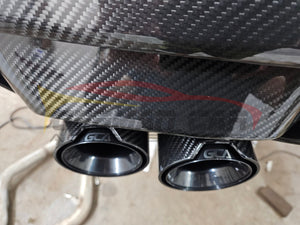 2021 + Bmw 4-Series Carbon Fiber S Style 3 Piece Rear Diffuser | G22/G23 Diffusers