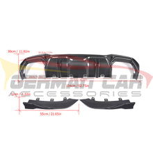 Load image into Gallery viewer, 2021+ Bmw 4-Series Carbon Fiber S Style 3 Piece Rear Diffuser | G22/G23 Front Lips/Splitters
