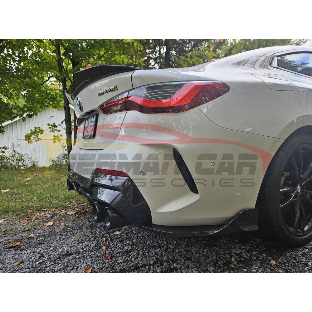 2021 + Bmw 4-Series Carbon Fiber S Style 3 Piece Rear Diffuser | G22/G23 Diffusers