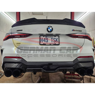 2021 + Bmw 4-Series Carbon Fiber S Style 3 Piece Rear Diffuser | G22/G23 Diffusers