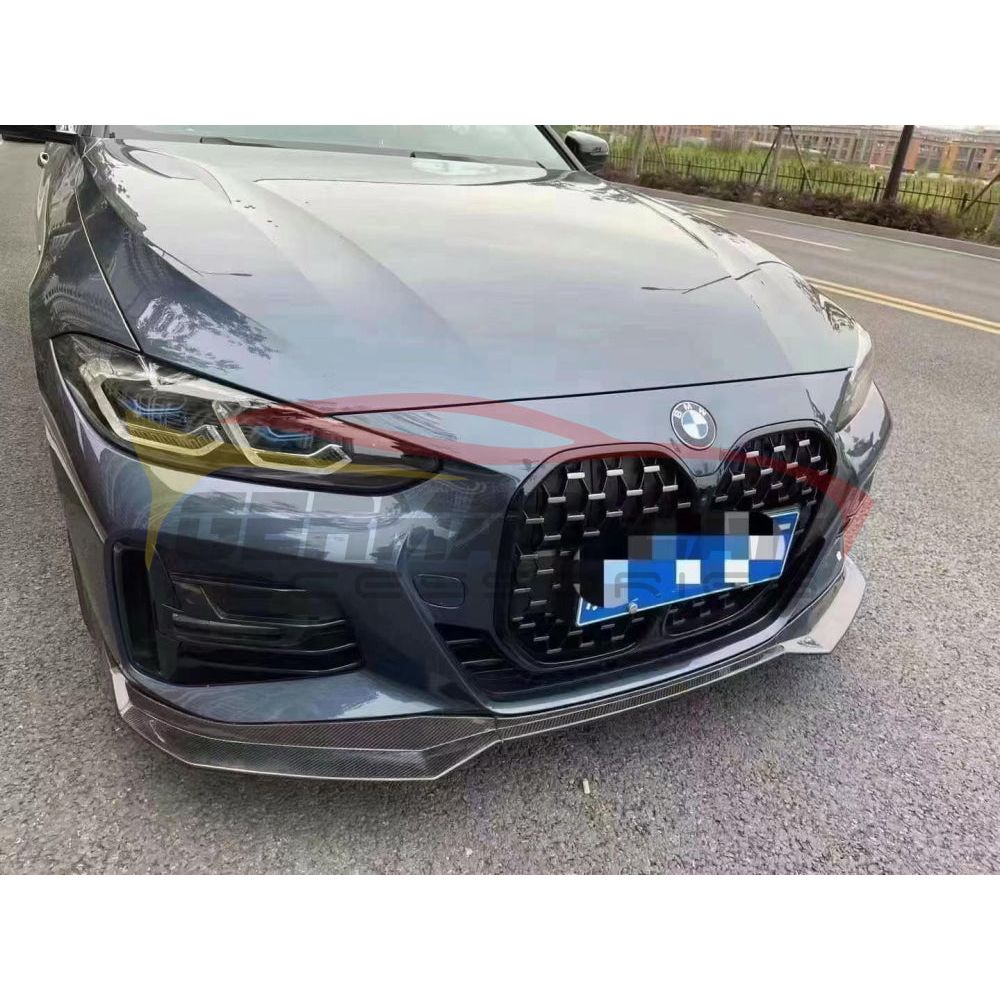 2021+ Bmw 4-Series Carbon Fiber V Style 3 Piece Front Lip | G22