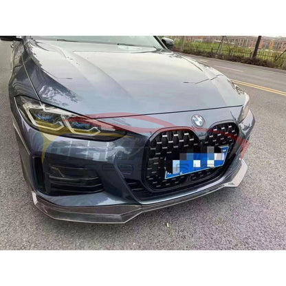 2021+ Bmw 4-Series Carbon Fiber V Style 3 Piece Front Lip | G22