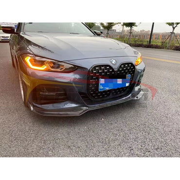 2021+ Bmw 4-Series Carbon Fiber V Style 3 Piece Front Lip | G22