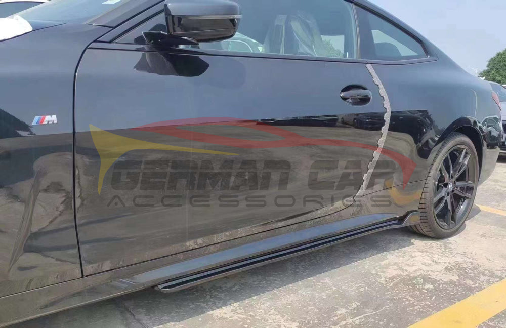 2021+ Bmw 4-Series Carbon Fiber V Style Side Skirts | G22