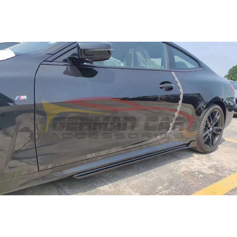 2021+ Bmw 4-Series Carbon Fiber V Style Side Skirts | G22