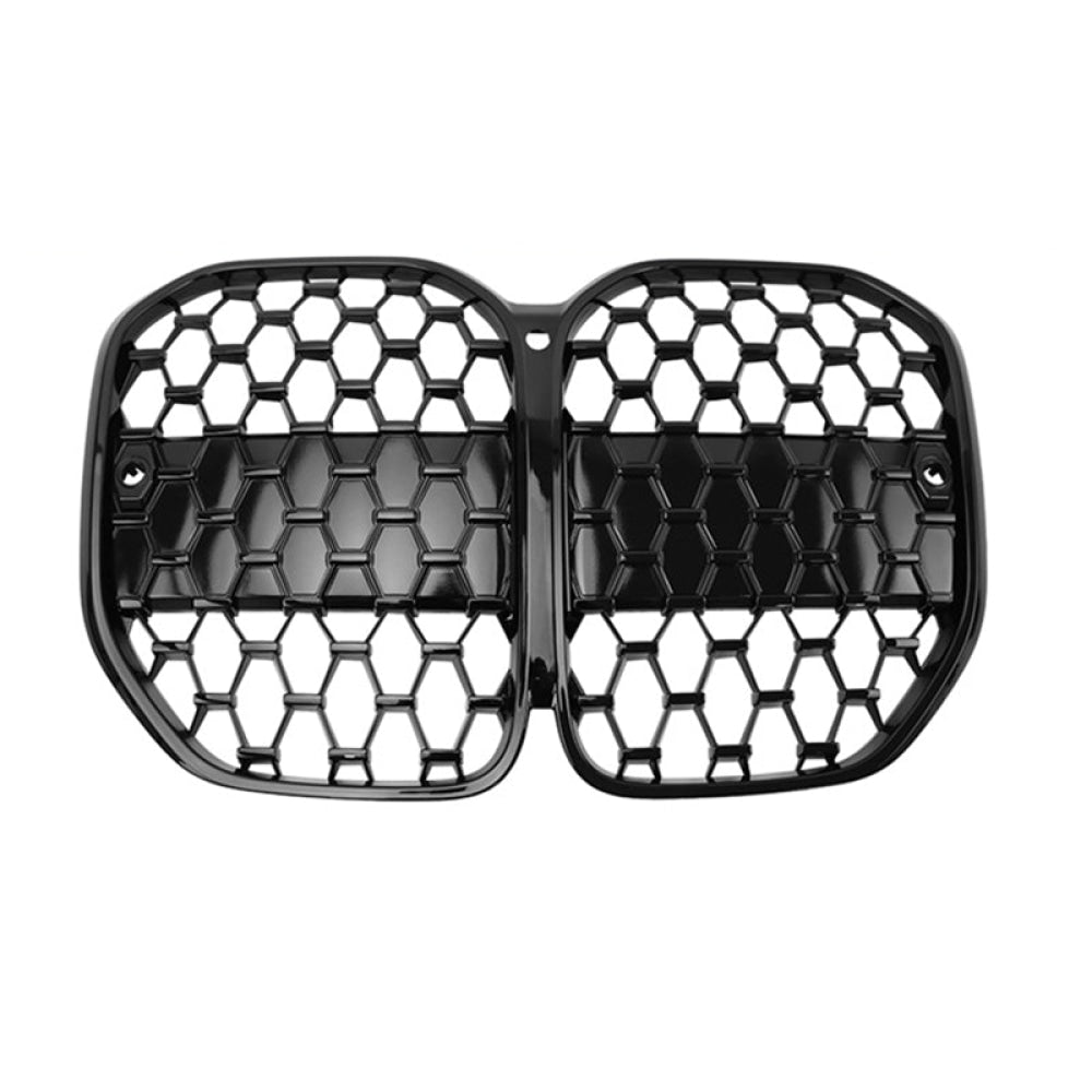 2021+ Bmw 4-Series Diamond Kidney Grilles | G22 Black Frame Diamonds / Yes