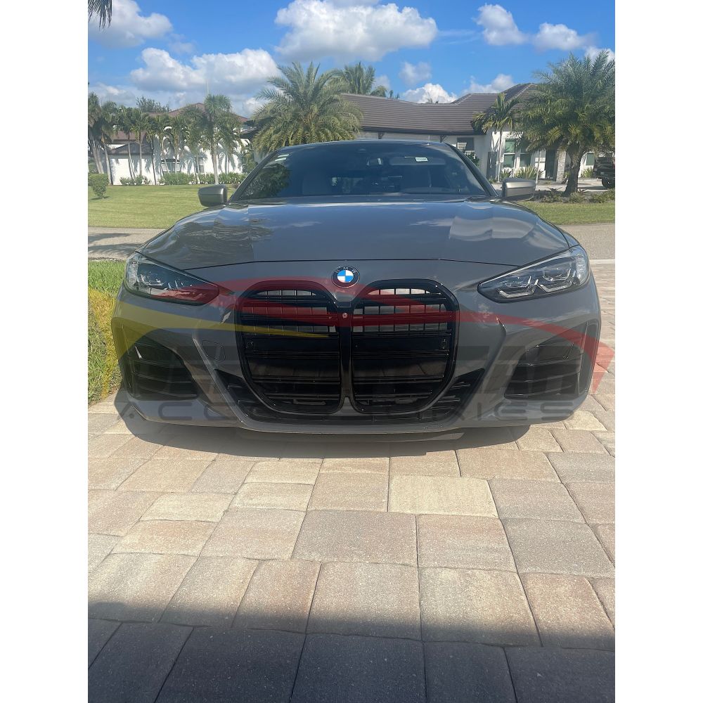 Gloss Black Honeycomb Grille For BMW 4 Series G22/G23 (with ACC) – Aftermarket