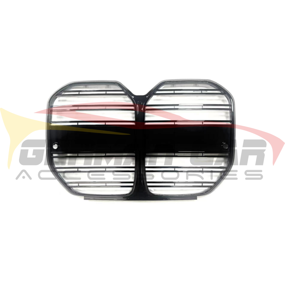 2021+ Bmw 4-Series Gloss Black Dual Slat Kidney Grilles | G26 No